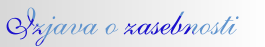 Izjava o zasebnosti